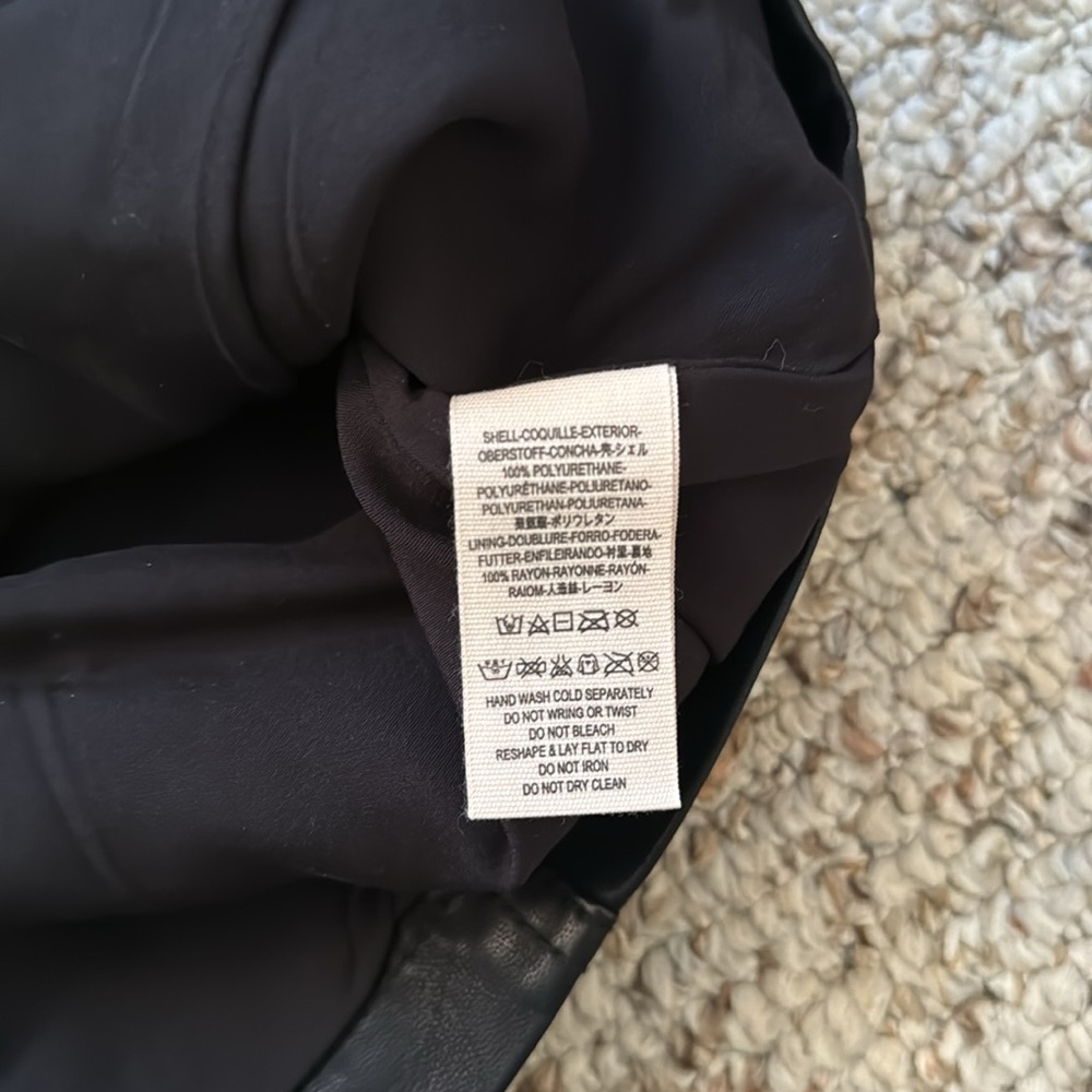 Free People Black Faux Leather Skirt - Picture 6 of 6